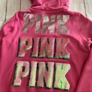 VTG PINK sequin Sweatshirt